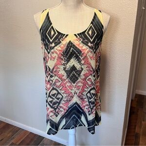Cowgirl Legend - Geometric Patterned Sleeveless Top - XL